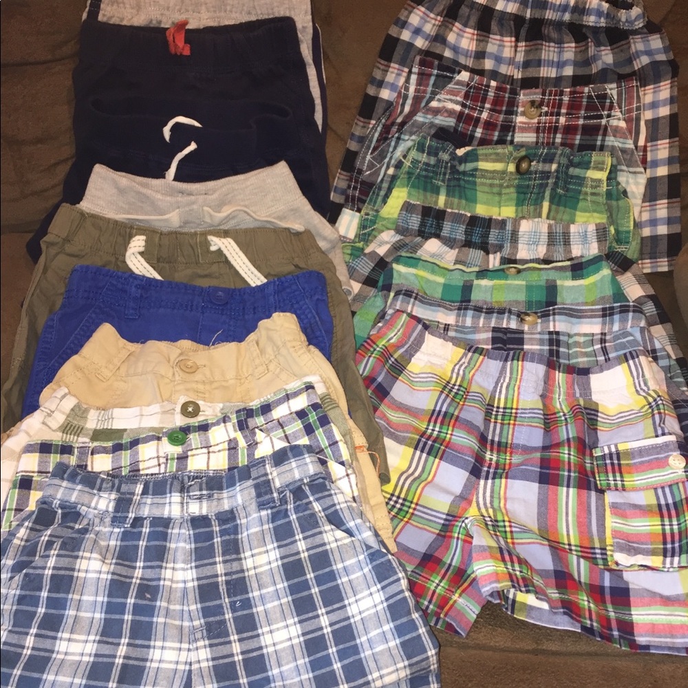 Lot of 17 pair 18-24 month shorts